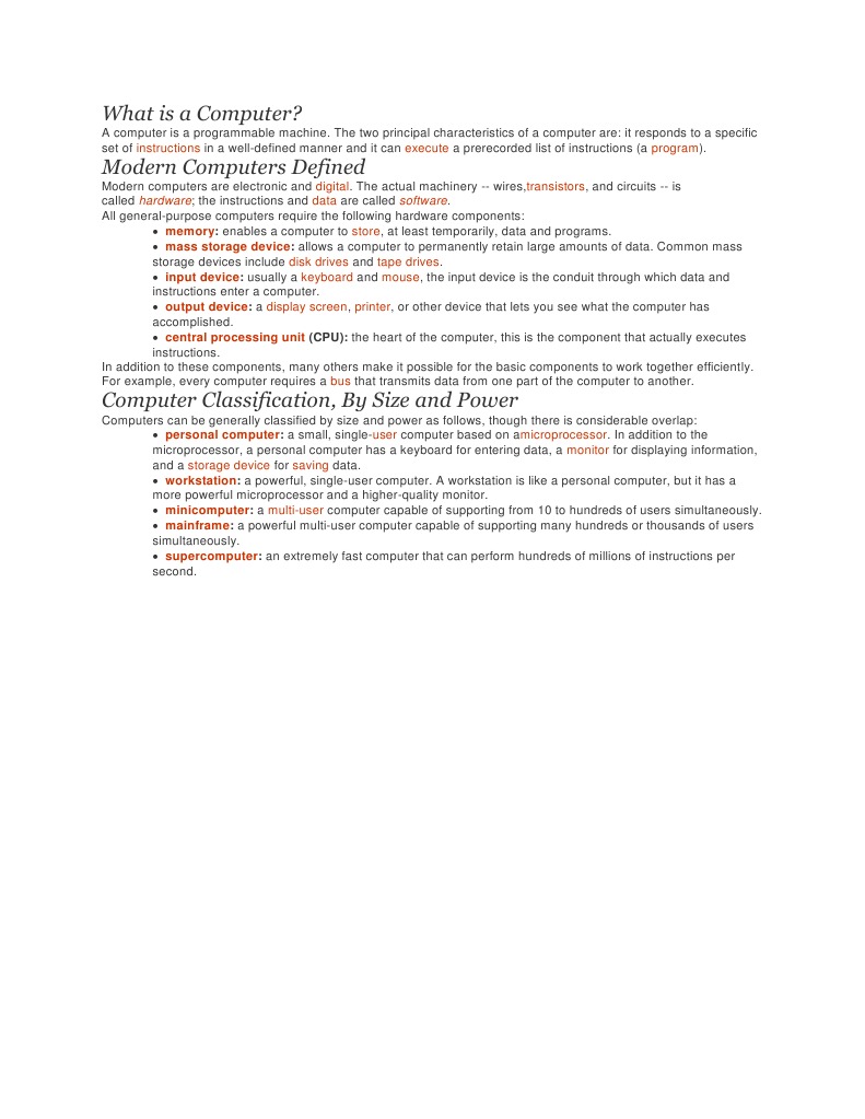 Understanding Computer Basics and Types | PDF | Business | Computers