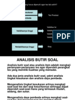 Analisis Butir Soal - Presentation