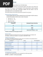 Cost Estimation Using Cocomo