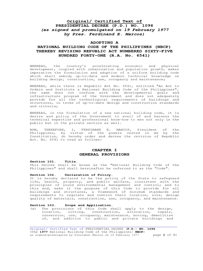 NATIONAL BUILDING CODE 1970 visual data 7