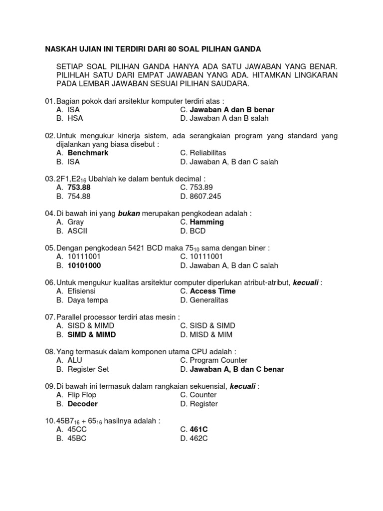 Contoh Soal Pilihan Ganda Instruction Dan Jawabannya - Dunia Sosial