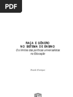 Raça e Genêro No Sistema de Ensino