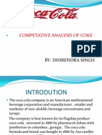 Competative Analysis of Coke: By-Dhirendra Singh