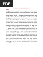 Lecture 29: Demographic Transition Theory Slide 1