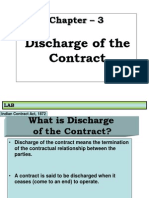 Chapter - 3: Discharge of The Contract