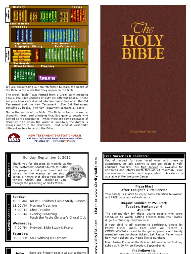 New Testament Baptist Church 437 North Duffy Road, Butler