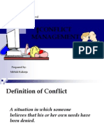 Conflict Management: Faculty: Prof. Rashmi Aggarwal