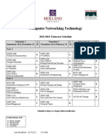 CNET Trimester Course Schedule 2012-2013 Orientation R2