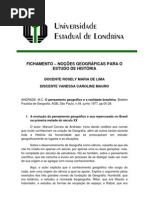 Fichamento Geografia - Pens. Geo. e Realidade Brasileira