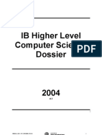 IB Computer Science Dossier Guide