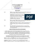 Jeremy D. Franklin's CV