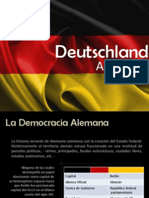 Sistema Politico Alemania Alemania Federacion