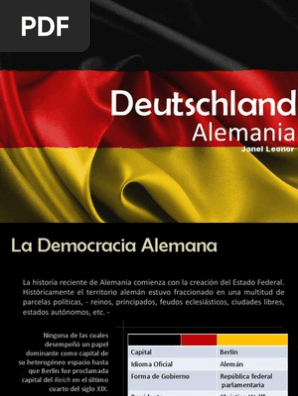 Sistema Politico Alemania Alemania Federacion