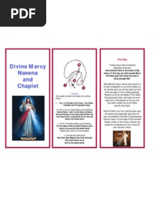 Divine Mercy Novena | PDF | Mercy | Religious Belief And Doctrine