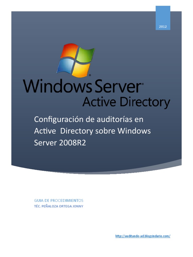 Auditoría en Active Directory 2008R2 | PDF | Directorio Activo ...