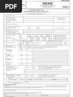 MEDIF Form for Emirates Travel | PDF | Flight Attendant | Medical Diagnosis
