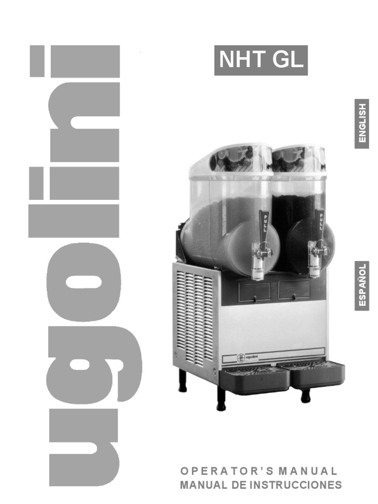 Cecilware UGOLINI NHT slushie machine Manual PDF Ac Power Plugs And