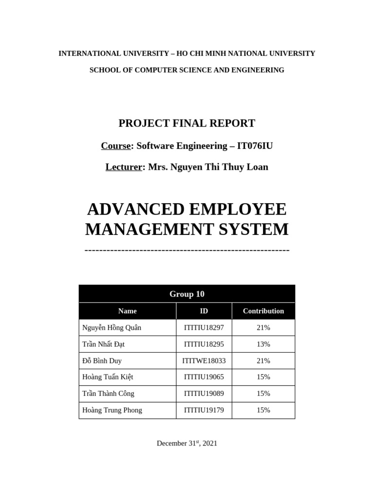 Group 10 - Topic 4 - Project Report | PDF | Databases | User (Computing)