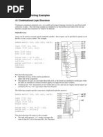 Appendix A. Verilog Examples: A.1 Combinational Logic Structures