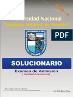 Solucionario Admisión UNASAM - 2012-II