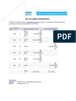 Accounting Solution On Sales Transaction