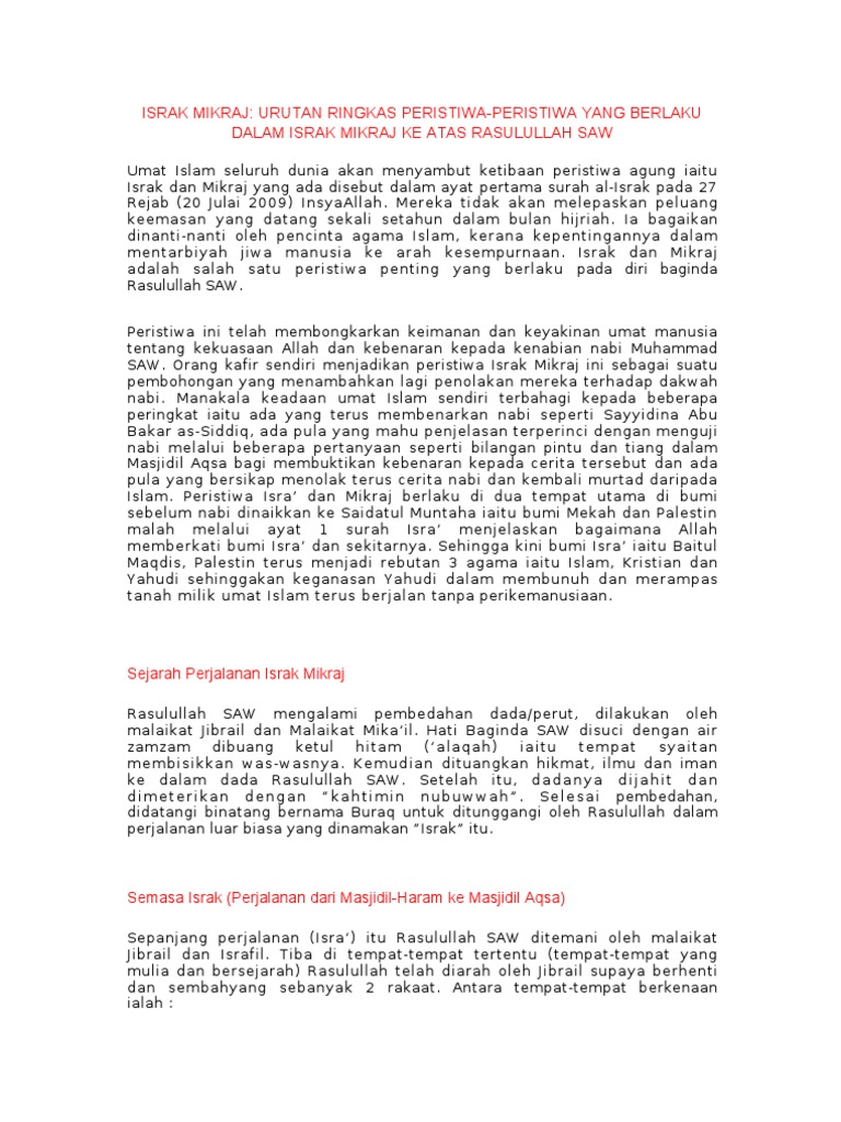 Isra Mikraj Pdf