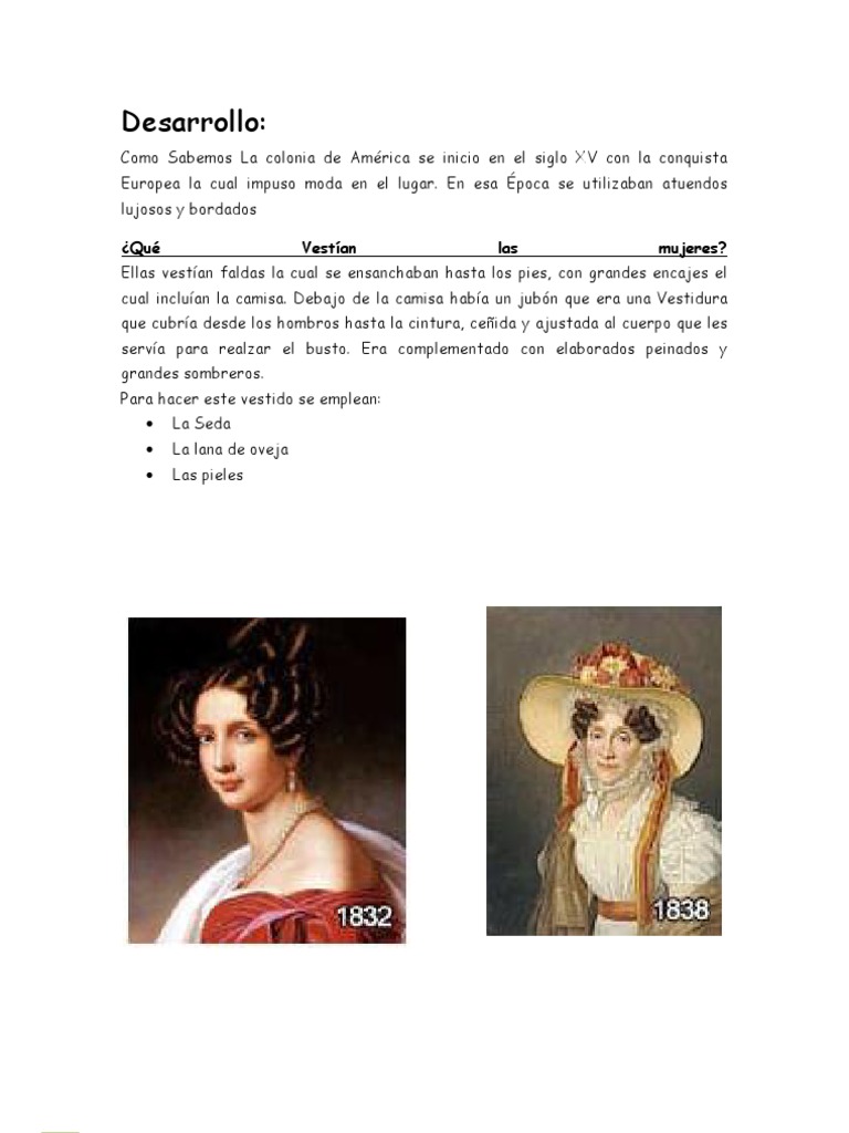 Vestimenta en El Siglo XIX | PDF | Ropa | Moda