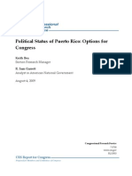 Informe Congressional Research Service on Puerto Rico's Status August 4, 2009