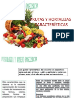 Frutas Y Hortalizas Características: Msc. Nora Véliz Sedano