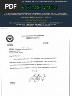 Correspondence between the Department of Defense sent to Senator Joseph Biden in 2005-2008 