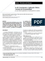 Hematopoese, Fatores de Crescimento e Aplicação Clínica Da Eritropoetina Na Anemia Da Prematuridade