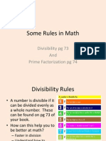 Divisibility and PF