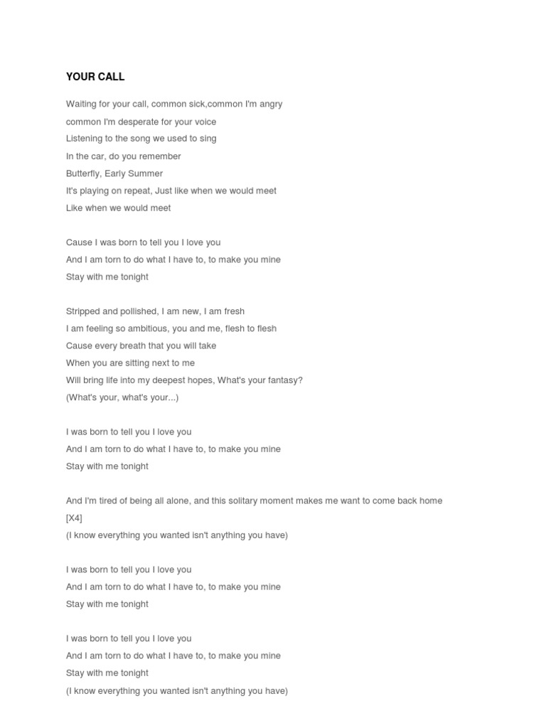 Love Songs Lyrics Compilation | PDF | Leisure