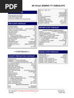 Boeing 737 Pre-Flight Checklists | PDF | Takeoff | Aviation