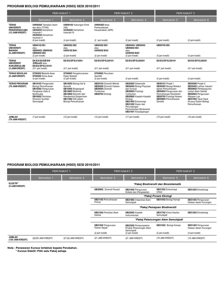 Kurikulum Program Universiti | PDF