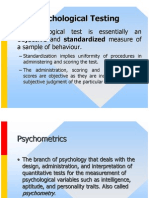 Psychological Testing and Measurement