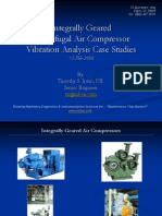 Integrally Geared Centrifugal Air Compressor Vibration Analysis Case Studies