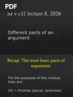 Understanding Standard Form Arguments | PDF | Argument | Reason
