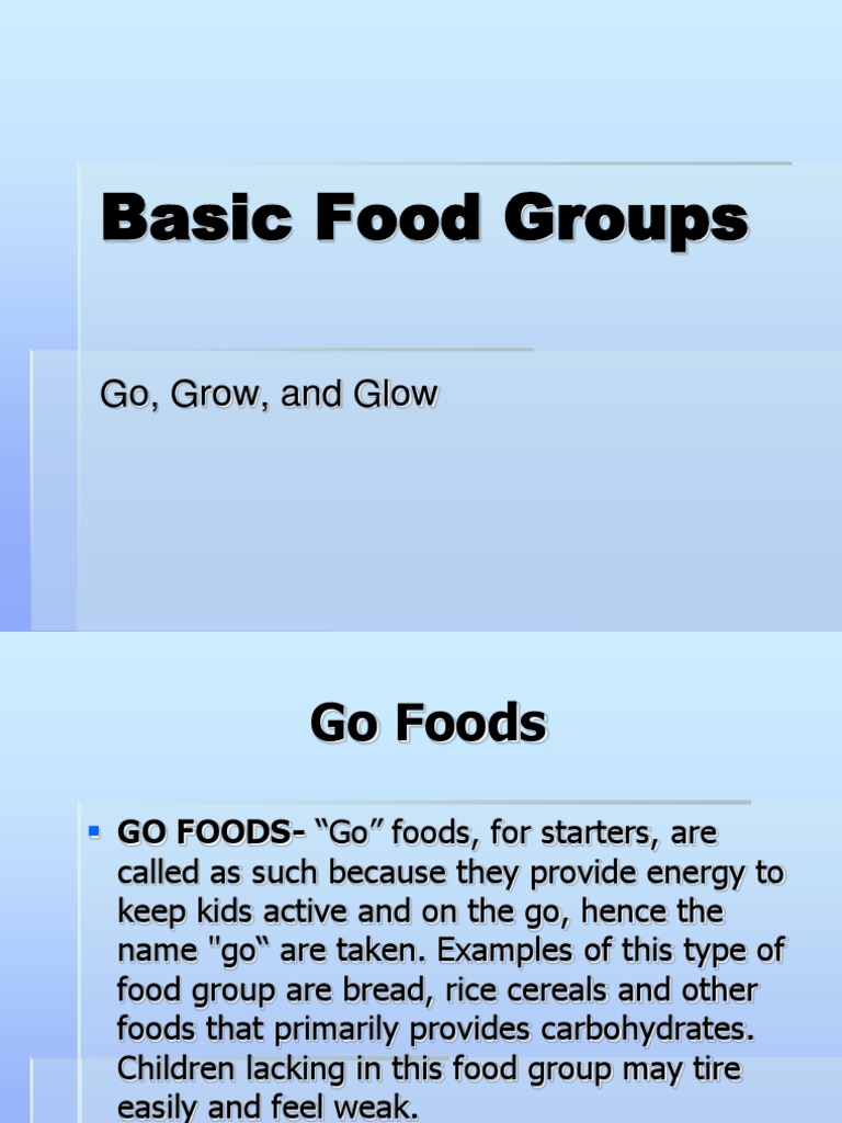 Examples Of Go Foods Pictures