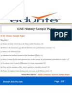 ICSE History Sample Paper