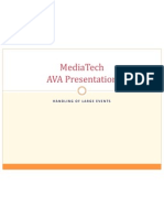 Mediatech Ava Presentation: Handling of Large Events