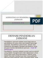 KEPENTINGAN PENDIDIKAN JASMANI