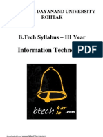 B.tech MDU Syllabus (IT) 3yr