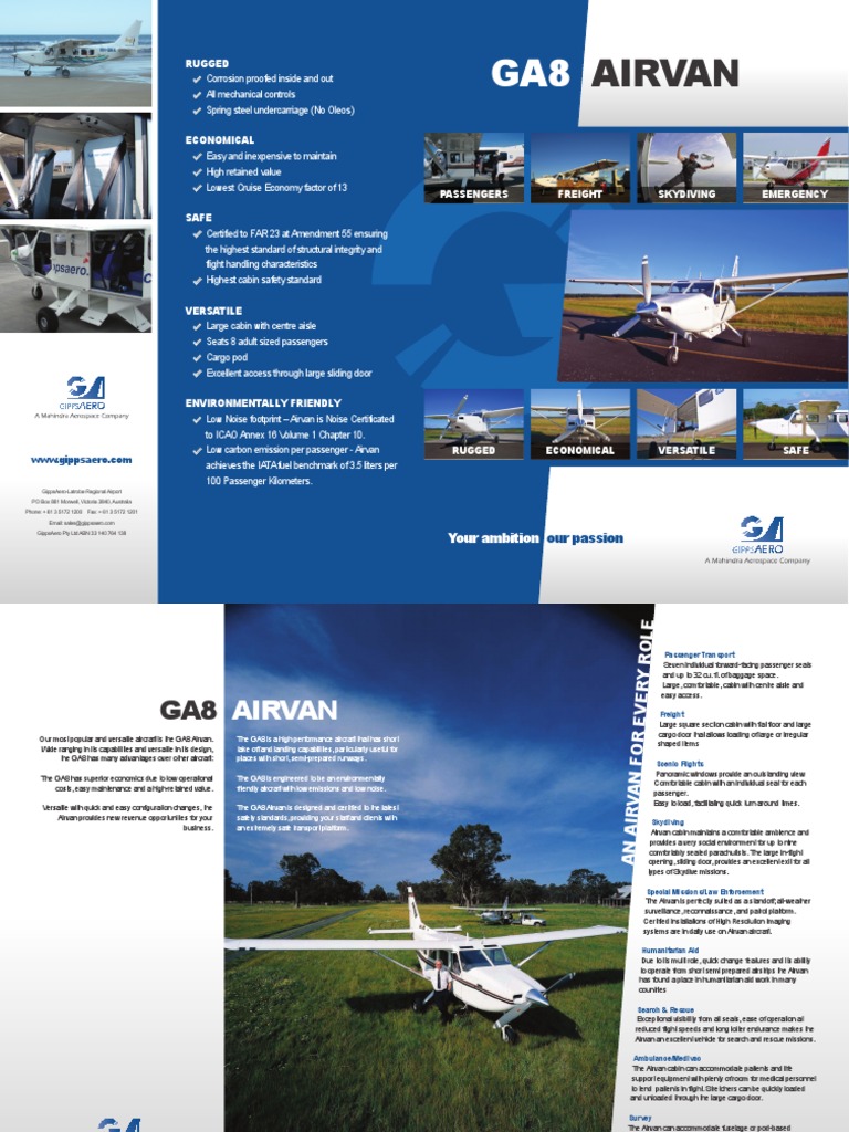 Gippsland GA8 Airvan | PDF | Aerospace Engineering | Vehicles