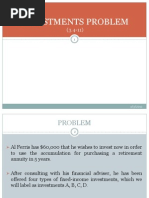 Investment Problem (Optimization Technique)