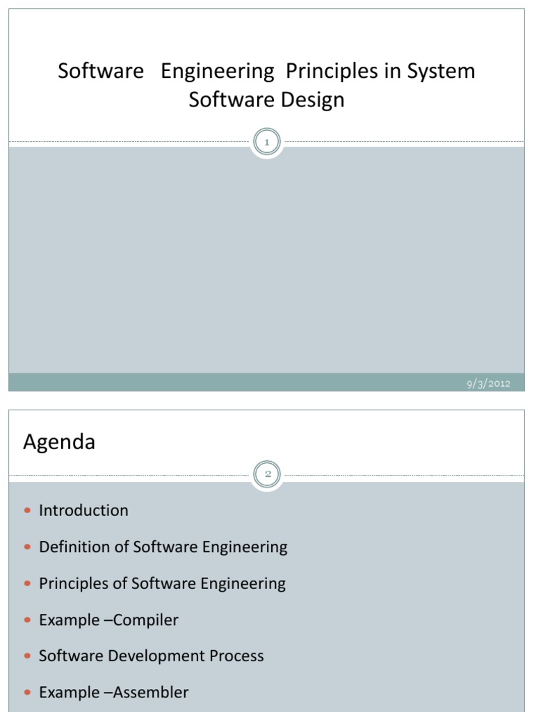 Software Engineering Principles in System Software Design | PDF