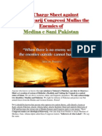 The Charge Sheet Against Pro-Khawarij Congressi Deobandis Enemies of Medina e Sani Pakistan