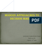 Modern Approaches To Decision Making