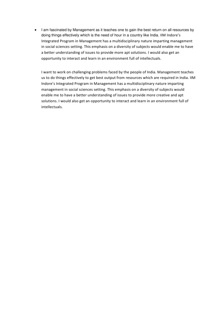 IIM Indore Integrated Management Program | PDF