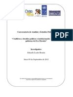 Conflictos y Desafíos Políticos e Institucionales Del Segundo Gobierno de Evo Morales